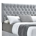 thumbnail image 3 of Fabric Upholstered Wooden Queen Size Bed with Bottom Drawers Gray - Saltoro Sherpi, 3 of 5