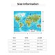 thumbnail image 5 of Fotbe World Map With Animals Landmarks Manta de Franela con Estampado, Manta Ultrasuave para Cama, Sofá, Auto, Hipoalergénica y Antibolitas-40"x30", 5 of 6