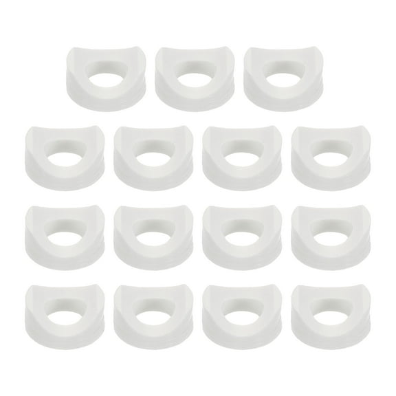 Uxcell 30Pcs Plastic Round Washers, 6mm x 12mm x 3mm White PE Concave Washer Spacer Hardware Machine Fastener for Round Tube Fixing