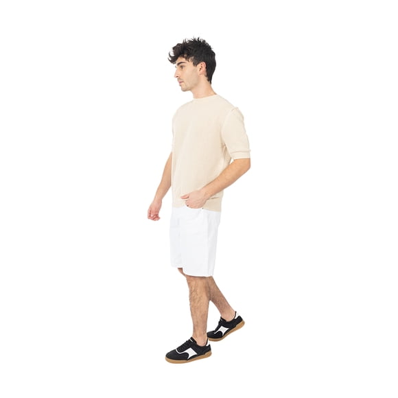 Bermuda Denim Slim Para Hombre con Cinco Bolsillos Quarry