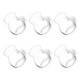 thumbnail image 1 of 6pcs Clear Glass Creamer Pitchers With Spout Handle Mini Milk Pourers For Coffee, Tea Syrups Transparent Beverage Dispensers For Cafes, 1 of 5