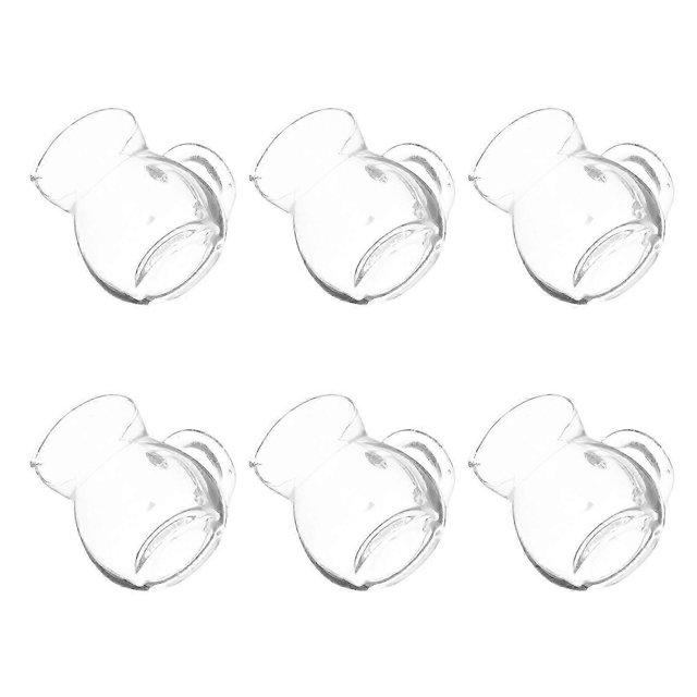 6pcs Clear Glass Creamer Pitchers With Spout Handle Mini Milk Pourers For Coffee, Tea Syrups Transparent Beverage Dispensers For Cafes