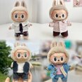 thumbnail image 2 of Ropa para muñecos de peluche de 17 cm, accesorios de atuendo de monstruo Labubu, regalo para niños, chaqueta, camiseta, juego de 3 piezas FJ12A, 2 of 5