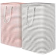 thumbnail image 1 of Cesto de ropa Lifewit, grande, plegable, 80 L, paquete de 2, gris y rosa, 1 of 9