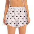 thumbnail image 2 of Pofeuu bow on polka dots Print Women's Athletic Shorts Running Workout Shorts Tummy Control Quick Dry Gym Shorts with Pockets Double layer sports shorts-XX-Large, 2 of 7