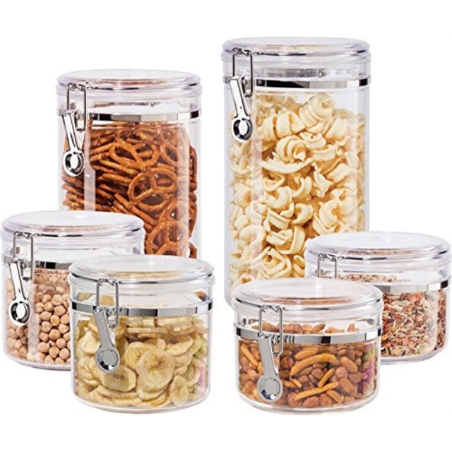 Oggi 6 piece Acrylic Canister Set 9326