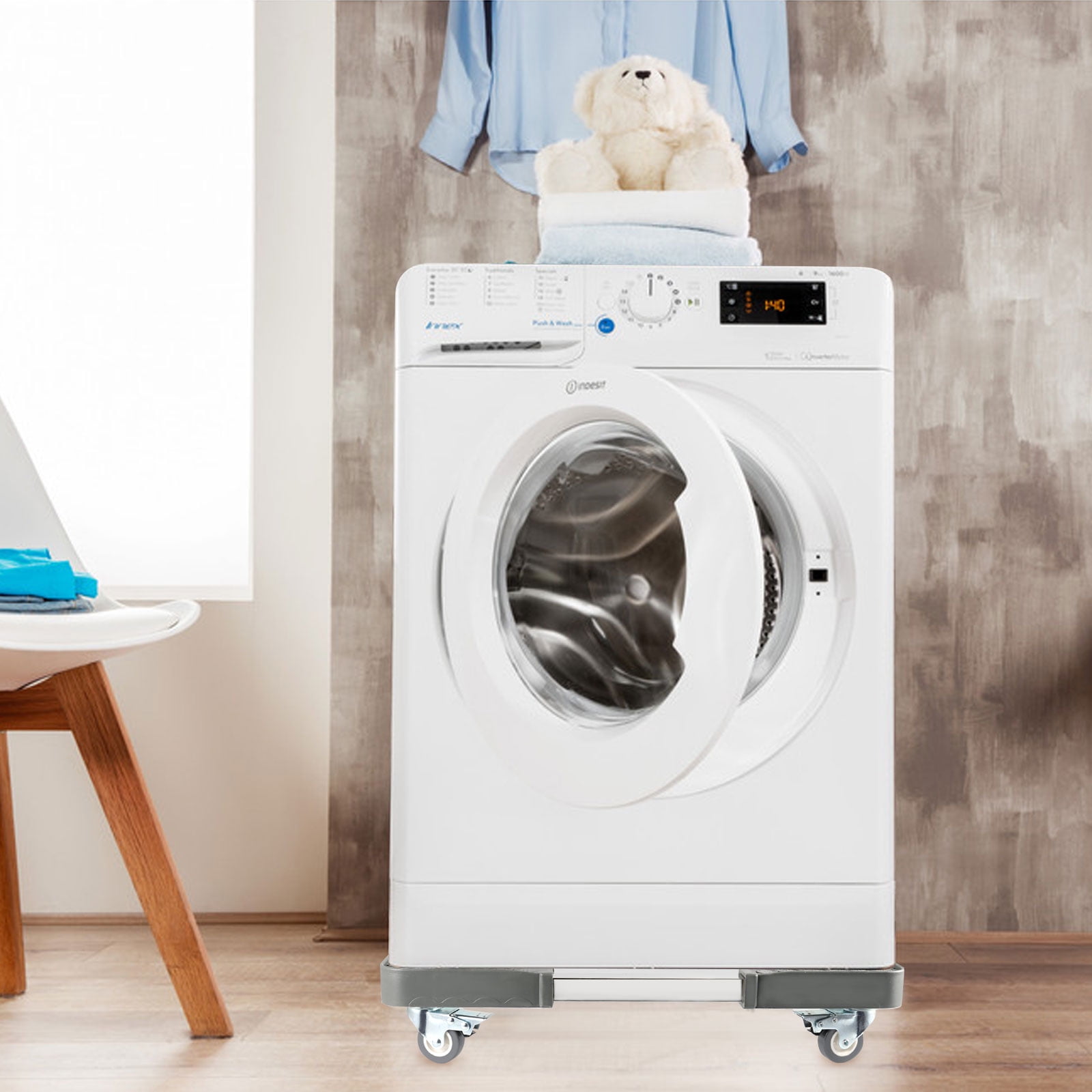 Buy KINJOEK 2 Pack Adjustable Furniture Dolly, Washing Machine Base