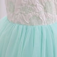 thumbnail image 6 of REORIAFEE Fashion Flower Girls Dress Wedding Party Bridesmaid Dress Sleeveless Embroidery Mesh Dress Gauze Dress Princess Dress Green 0-6 Months, 6 of 9