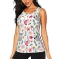 thumbnail image 1 of Junzan Cute Cartoon Sloth Pattern Workout Tank Tops for Women Sleeveless Running Loose Fit Yoga Tops Active Shirts Gym Exercise-Small, 1 of 7