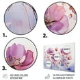 thumbnail image 3 of Designart "Purple delicate Blooms I" Abstract Botanicals Metal Wall Art, 3 of 5