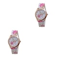 thumbnail image 2 of Qarigey Fashion Wrist Watch Wear-resistant Printing Watches Buckle Causal Needle Pointer with Wristwatch Lightweight Clock 2piezas, 2 of 6
