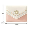 thumbnail image 2 of Monedero pequeño de mujer, monedero pequeño, monedero pequeño de mujer, formato corto para niña fabricado en piel sintética lisa y suave con muchos compartimentos, 2 of 5