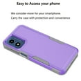 thumbnail image 5 of Taxfox Shockproof Silicon Plastic Bumper Cell Phone Case for Moto G Play, Purple, 5 of 14