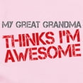 thumbnail image 2 of CafePress - Great Grandma Awesome Long Sleeve Infant Bodysuit - Long Sleeve Cotton Baby Bodysuit, 2 of 4