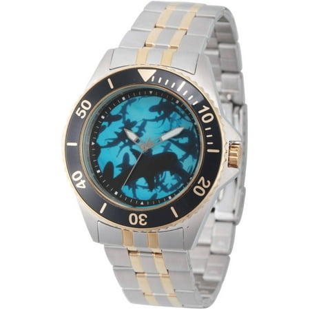 Discovery Channel Shark Week Men's Honor Two-Tone Stainless Steel Watch, Black Bezel, Two-Tone Stainless Steel Bracelet