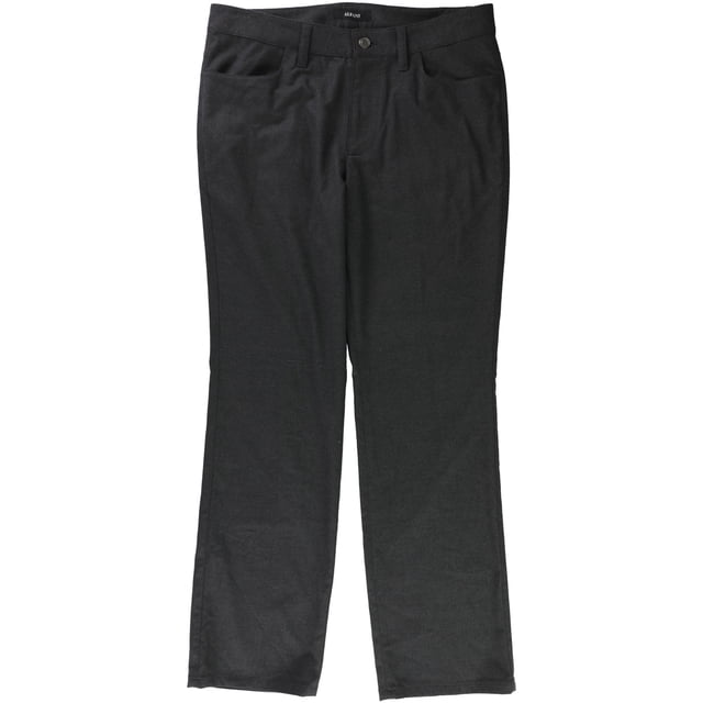 Alfani Pantalon Décontracté Extensible Doux pour Hommes, Noir, 32W x 30L