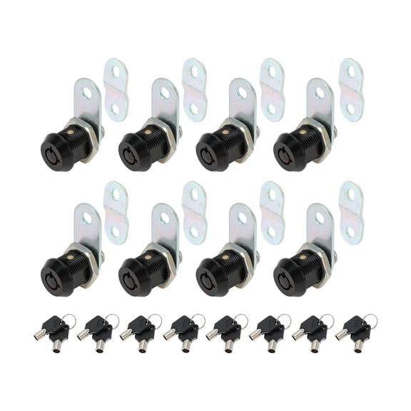 Unique Bargains Cam Locks RV Storage Lock with Keyed Alike 5/8" Cylinder Fits 3/8" Max Door Thickness for RV Compartment Camper Trailer Cabinet and Toolbox