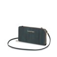 thumbnail image 5 of Cartera Grande 2-en-1 Cierre Doble Look Tejido color Azul Petróleo Lucentzza 5BIZP22483, 5 of 5