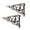 Brown, variant on Sungmor 9.2 Inch Cast Iron Rustic White Brackets for Shelves, 2PC Vintage Decorative Angle Support Doorway Bracket, Shelves Corbels, Wall Mounted Floating Shelf Bracket