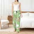 thumbnail image 5 of Uemuo Cute Frog2 Pattern Women's Wide Leg Palazzo Lounge Pants with Pockets Light Weight Loose Comfy Casual Pajama Pants-Medium, 5 of 9