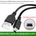 thumbnail image 2 of Cable de datos USB con medidor de pies, cable de carga mini T-Port MP34 V3 para cámara SLR Samsung Canon, 2 of 5