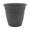 Warm Gray, variant on Round Planter with Saucer - Outdoor & Indoor Plant Pot with Drainage Holes - Lightweight, UV-Resistant Plastic Pots for Plants, Flowers & Herbs (16" Cottage Stone, Pack of 1)
