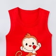 thumbnail image 4 of Emitonse Summer Outfits Baby Girl,Jumpsuit For Girls,Baby Boys Girls Bodysuit Short Sleeve Romper Jumpsuit Outfit Watermelon Red,Size 9-12 Months, 4 of 5