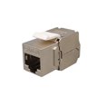 thumbnail image 2 of 4x Módulo Keystone Conector CAT 6a - Conector STP RJ45 blindado Montaje a presión Cable sin procesar CAT 500Mhz 10GBit/s, 2 of 4