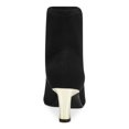 thumbnail image 3 of ALFANI Womens Black Metallic Heel Stretch Padded Bambey Pointed Toe Sculpted Heel Dress Booties 5.5 M, 3 of 4