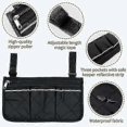 thumbnail image 2 of Bag For Wheelchair (black, 32.5 X 18 Cm) With Pockets, Suitable for Certain Brand, 2 of 4