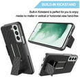 thumbnail image 6 of Belt Clip Case and 3 Pack Screen Protector Swivel Holster for Samsung Galaxy S21 Plus - TPU Film Kickstand Cover Anti-Glare Fingerprint Works, 6 of 9