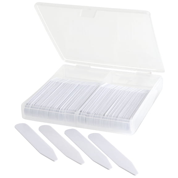 100-Piece Set of Sturdy Collar Stays (2.5") for Men's Dress Shirts in Portable Case