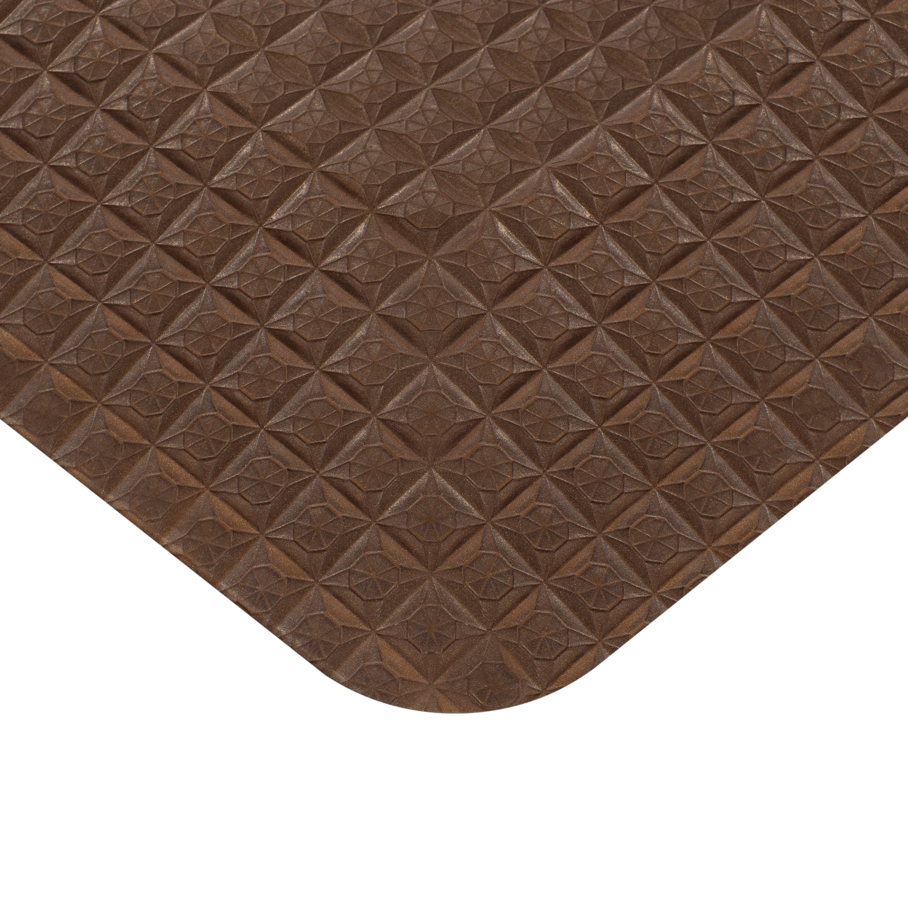 Better Homes & Gardens Gel Comfort Kayla Collection Brown Basket 20" x 32" Anti-Fatigue Kitchen Mat