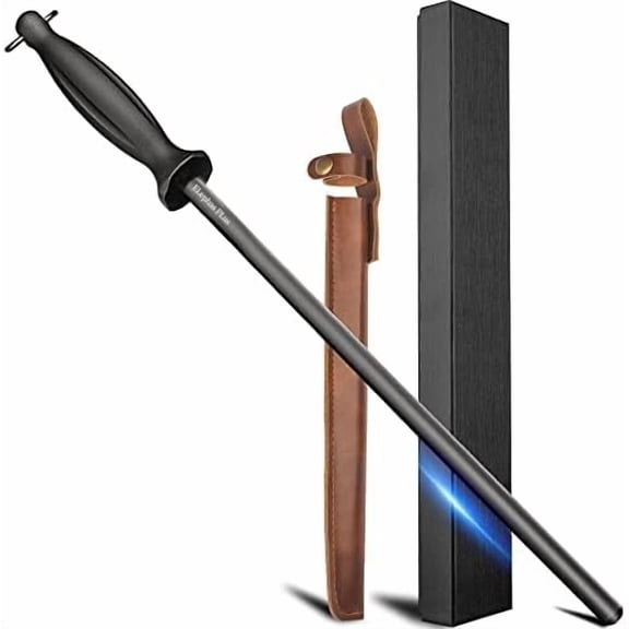 Efficient 12 Inch Honing Steel Sharpening Rod Knife Sharpener Steel For Kitchen Knives High Hardness, Honing Rod With Gift Box$$Home Decor, Kitchen, & Other