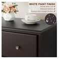 thumbnail image 6 of Ditangy Dresser, 4 Drawer Dressers Chests of Drawers, Modern Tall Dresser, Wood Drawer Chest Storage Cabinet for Living Room, Hallway, Entryway, Home Office, Dark Brown, 6 of 8