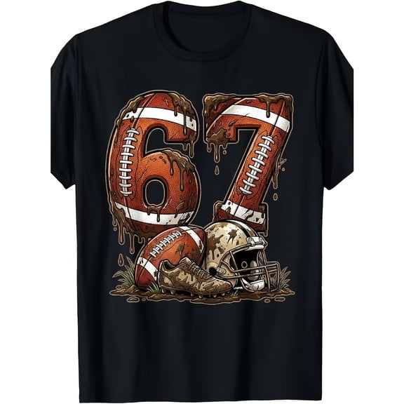 67 Drip Soccer American Boys & Girls T-Shirt, T-Shirt for Kids Youth, 180gsm, 100% Cotton