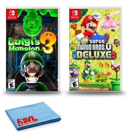 Nintendo Switch Luigi's Mansion 3 Bundle with New Super Mario Bros. U Deluxe