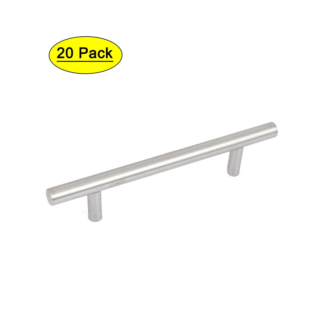 12x 96mm Chrome Effect T Handle Bar Door Drawer Handle Wardrobe Cupboard Cabinet 