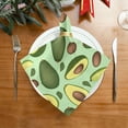 thumbnail image 5 of Coolnut Avocado Cloth Napkins Set of 1, Reusable Washable Polyester Dinner Table Napkins for Family, Weddings, Parties, Home Decor, 20 x 20 Inch Washcloth Gift, 5 of 7
