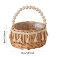 thumbnail image 4 of SIfdSeng Outdoor Woven for Picnic Gardening and Storage Handmade Natural Planter, 4 of 5