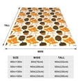 thumbnail image 3 of Bingfone Autumn Woodland Characters Print Flannel Fleece Blanket Throw Blanket for Bed,Sofa,Couch,Travel,Camping(40"x30" ), 3 of 8