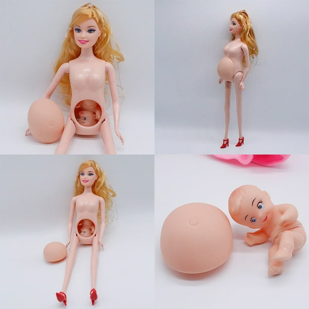 Poupée Barbie Famille - 5 personnes (Papa Maman Enceinte deux