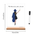 thumbnail image 3 of Ongmies Personalized Acrylic Graduation Plaque – 2025 Erasable Desktop Ornament, Customizable Graduation Gift for Him/Her, Transparent Diy Decoration, 3 of 7