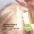 thumbnail image 5 of Baby Hair Brush - Natural Wooden Cradle Cap Brush with Soft Goat Bristle - Baby Brush Set for Newborns - Toddler Comb - Perfect Scalp Grooming Product for Infant, Toddler, Kids, 5 of 5
