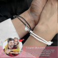 thumbnail image 2 of 1 Set Couple Matching Bracelets, Bf And Gf Bracelets, Best Friend Bracelet,stretch Adjustable Braid Bead Bracelets Christmas Birthday Valentines Day, 2 of 4