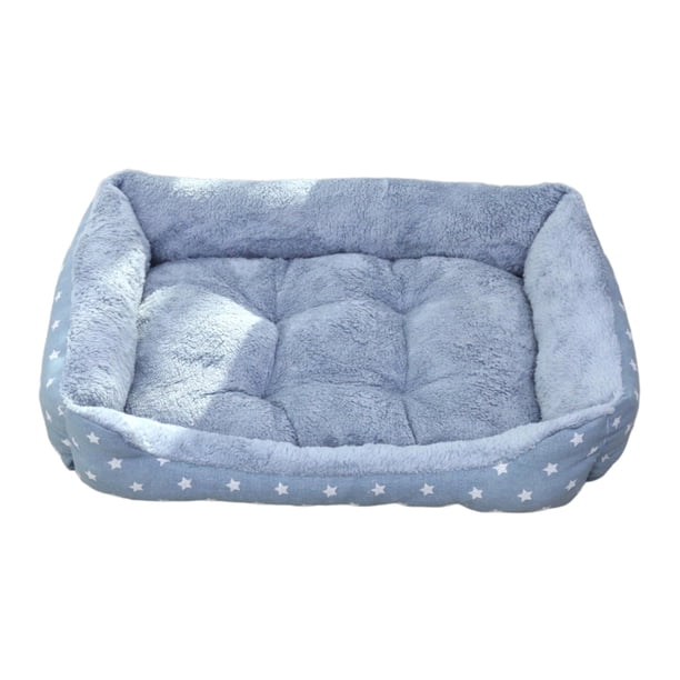 Sofa Vama Ropa de Cama Cama rectangular para mascotas, para gatos y perros, extra gruesa, cálida, con cojín de felpa, suave, para uso en interiores y exteriores. for Navideño