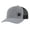 Heather Grey/Black/Black Clover, variant on Men's Lucky Shamrock circle clover Off-Center Embroidered Golf Mesh Back Trucker Hat, Loden/Black/Black Shamrock