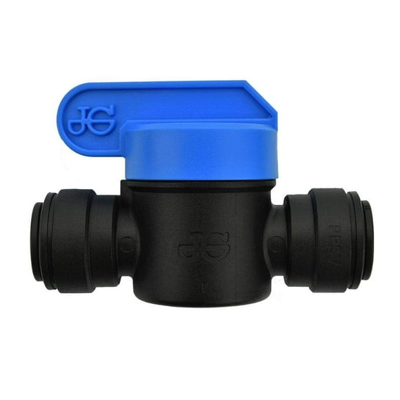 John Guest Speedfit 738285 Black 3/8" OD Polypropylene Push-to-Connect Shut-Off Valve (10-Pack)