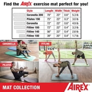 AIREX Fitline 140 Cushioned Foam Fitness Mat for Yoga & Pilates, Aqua