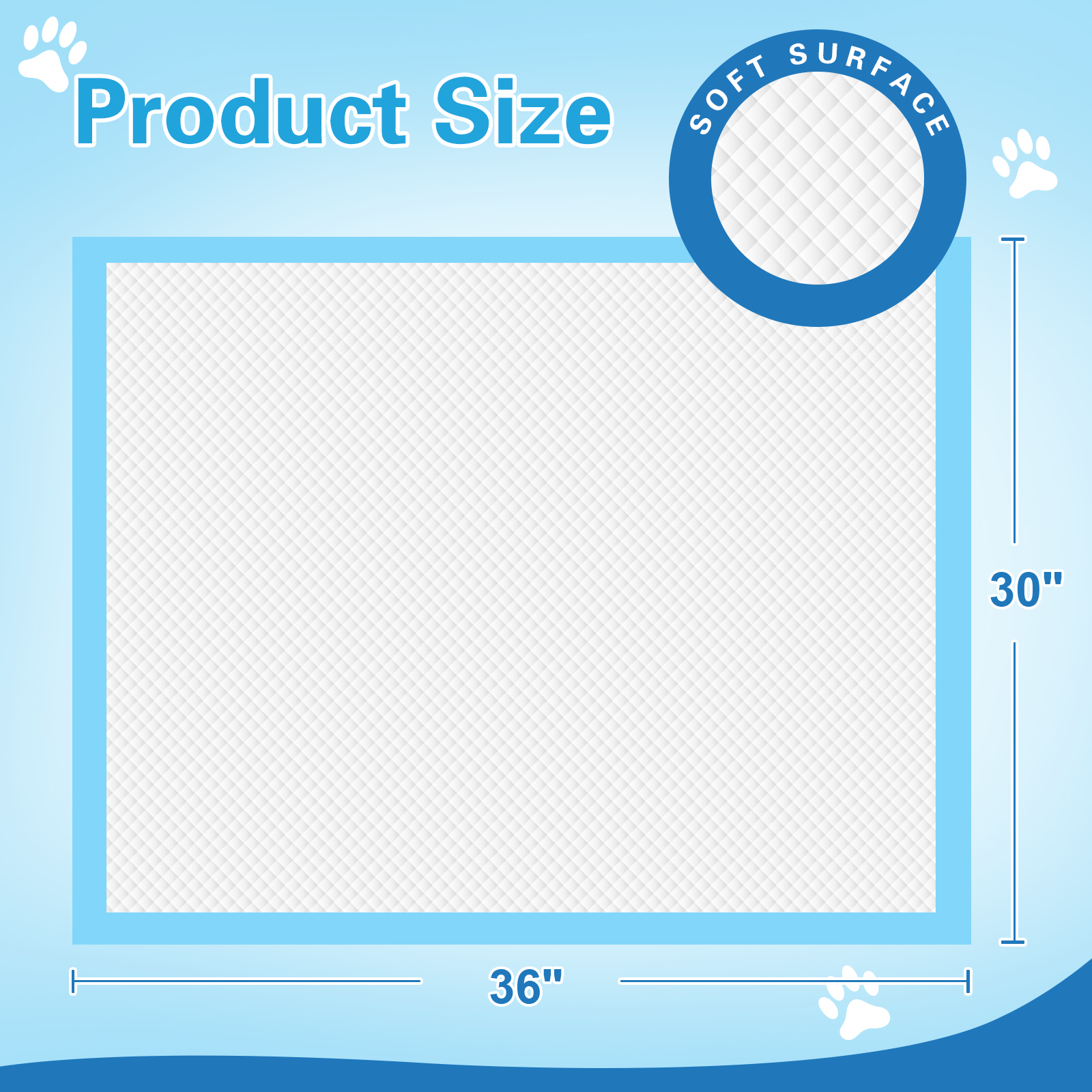 IMMCUTE Puppy Pads, 30" x 36", 30ct, Extra Large photo 5